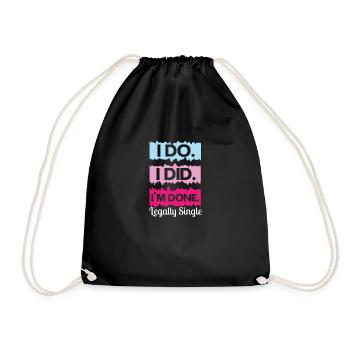 Drôle de cadeau de divorce Divorce sarcastique - Sac de sport léger - noir - Devant