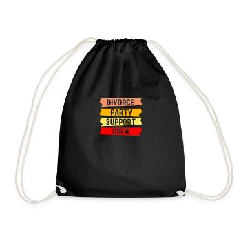 Witziges Scheidungsgeschenk Sarkastische Scheidung - Turnbeutel - Schwarz - Vorne