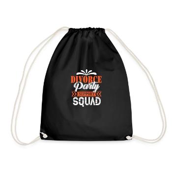 Witziges Scheidungsgeschenk Sarkastische Scheidung - Turnbeutel - Schwarz - Vorne