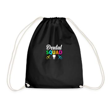 Dental Assistant Oral Hygienist RDH Dentist Gift - Drawstring Bag - black - Front