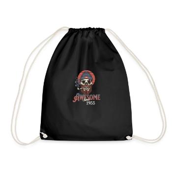 Génial depuis 1955 Vintage Anniversaire Rétro - Sac de sport léger - noir - Devant