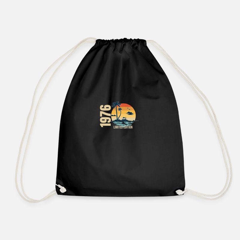 Birthday Limited Edition 1976 - Drawstring Bag - black