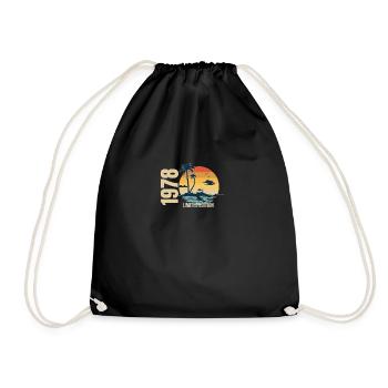 Birthday Limited Edition 1978 - Drawstring Bag - black - Front
