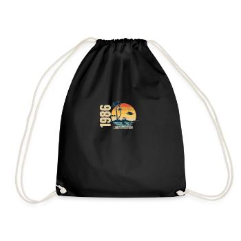 Birthday Limited Edition 1986 - Drawstring Bag - black - Front