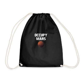 Mars Planet Weltraum Vintage Space Science Sprüche - Turnbeutel - Schwarz - Vorne