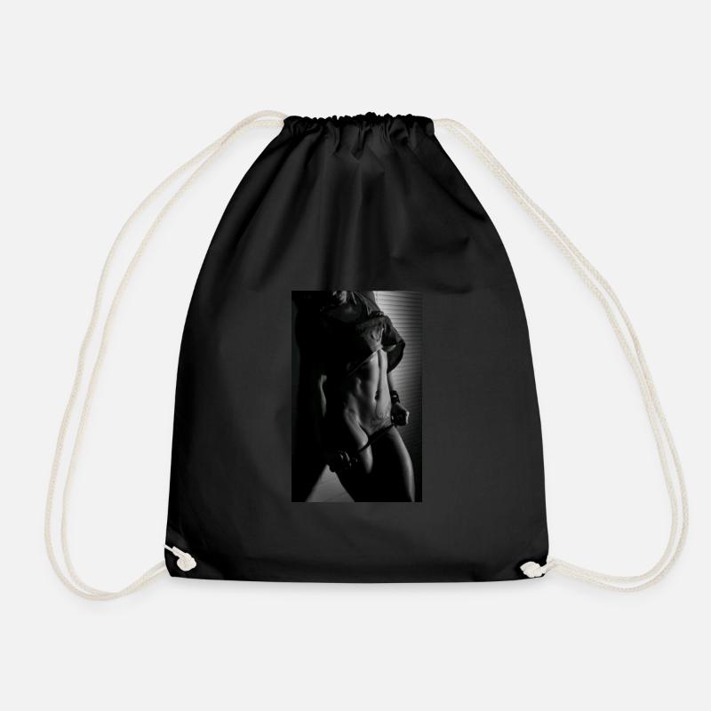 sexy body - Drawstring Bag - black