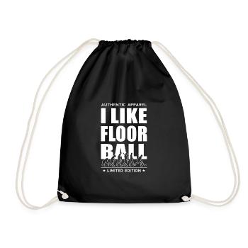 J’aime le floorball - Sac de sport léger - noir - Devant