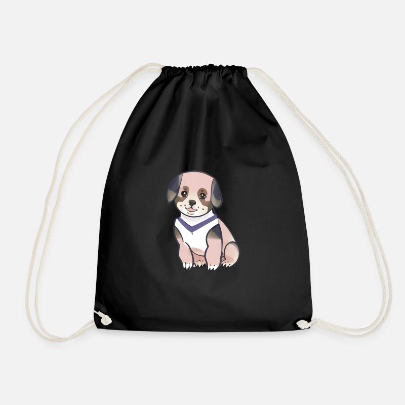 chien mignon - Sac de sport léger - noir