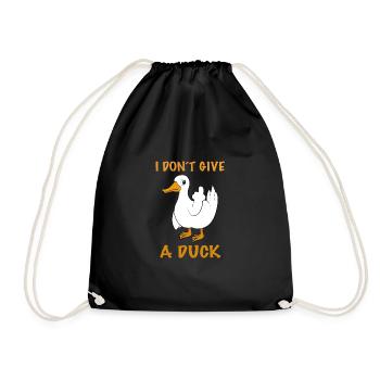 Drôle de canard je ne donne pas un canard en disant - Sac de sport léger - noir - Devant