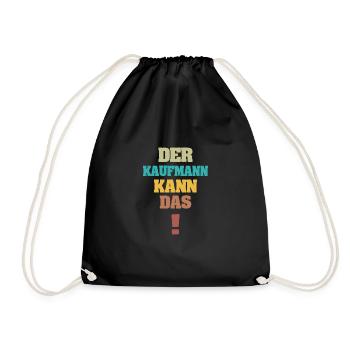 Businessman as Funny - Drawstring Bag - black - Front