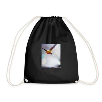 Bird in Flight 2 - Drawstring Bag - black - Front