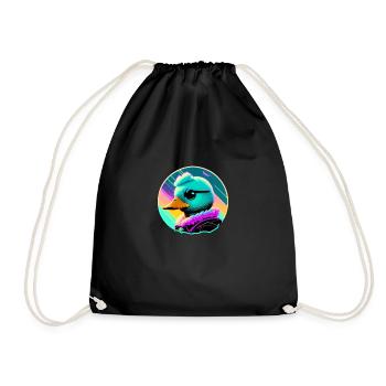 Cyber Duck coloré - Sac de sport léger - noir - Devant