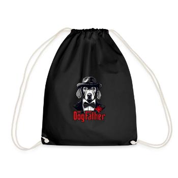 Père chien, mafia, Don - Sac de sport léger - noir - Devant