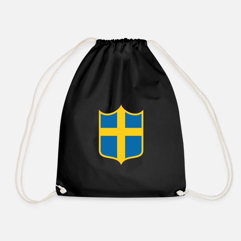 Schweden - Turnbeutel - Schwarz