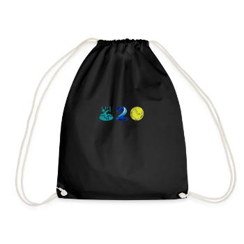 Trou de balle - rébus - Sac de sport léger - noir - Devant