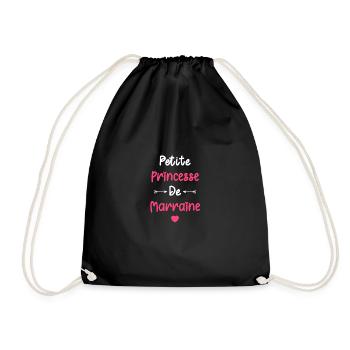 Petite princesse de marraine - Sac de sport léger - noir - Devant