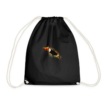 Toucan Bird Bird Lover Birdwatcher - Drawstring Bag - black - Front