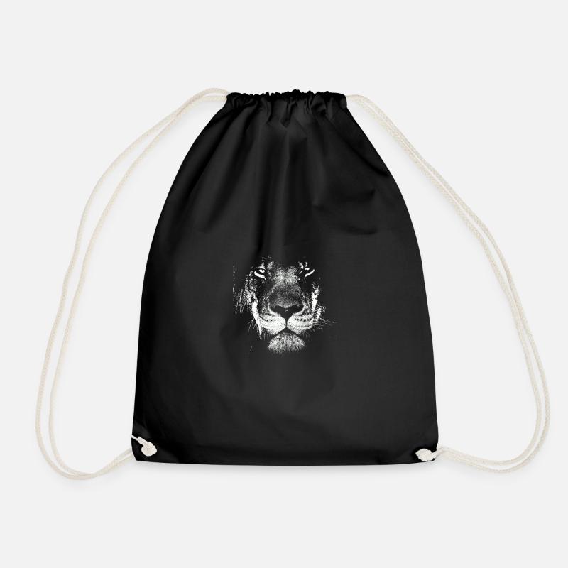 Lionhead - Drawstring Bag - black