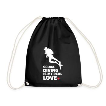 J’adore la plongée sous-marine - Sac de sport léger - noir - Devant