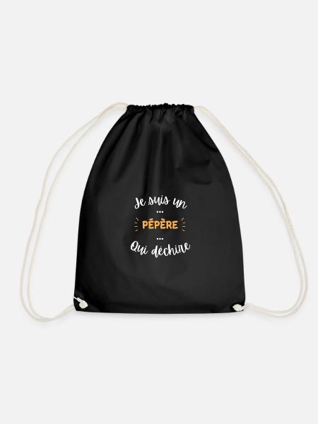Je suis un pépère qui déchire - Sac de sport léger - noir