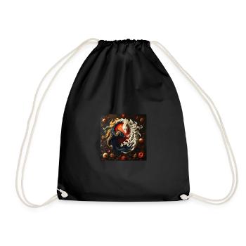 Ying Yang Dragon - Sac de sport léger - noir - Devant