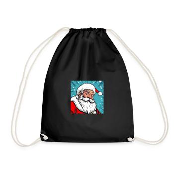 Santa Claus - Turnbeutel - Schwarz - Vorne