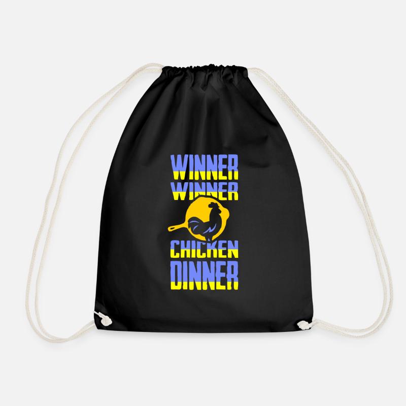 Winer Winer Chicken Dinner T-Shirt - Turnbeutel - Schwarz