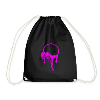 Aerial Hoop Silks Yoga Dancing Lyra Acrobatics - Turnbeutel - Schwarz - Vorne