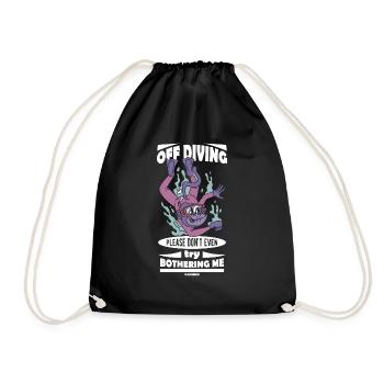 Dive - Drawstring Bag - black - Front