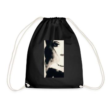 Not half a woman! - Sac de sport léger - noir - Devant