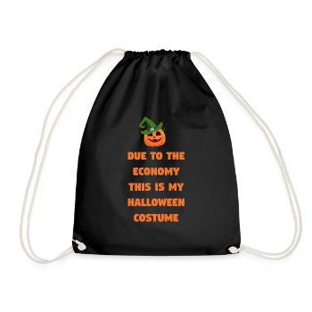 en raison de l’économie, c’est mon costume d’Halloween - Sac de sport léger - noir - Devant