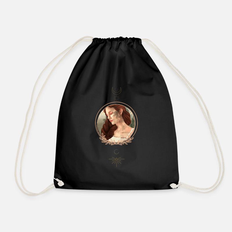 Wife - Drawstring Bag - black