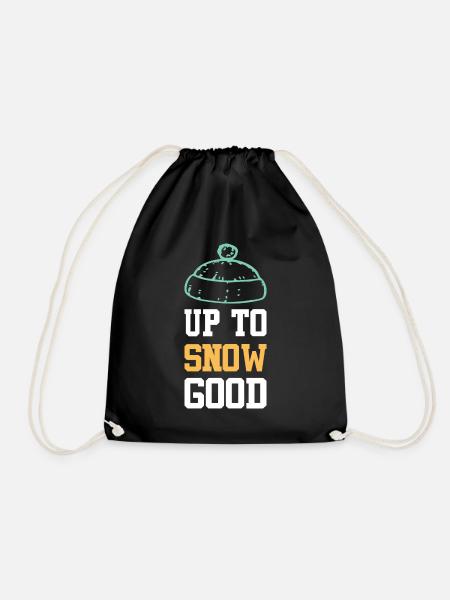 snowboarder spruch - Turnbeutel - Schwarz
