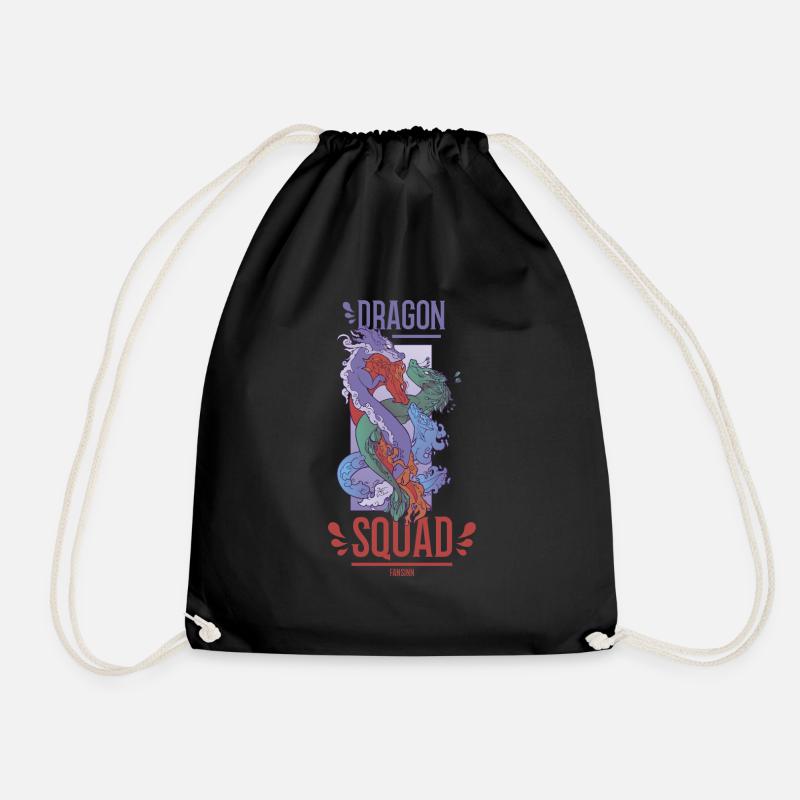 Escouade de dragons - Sac de sport léger - noir