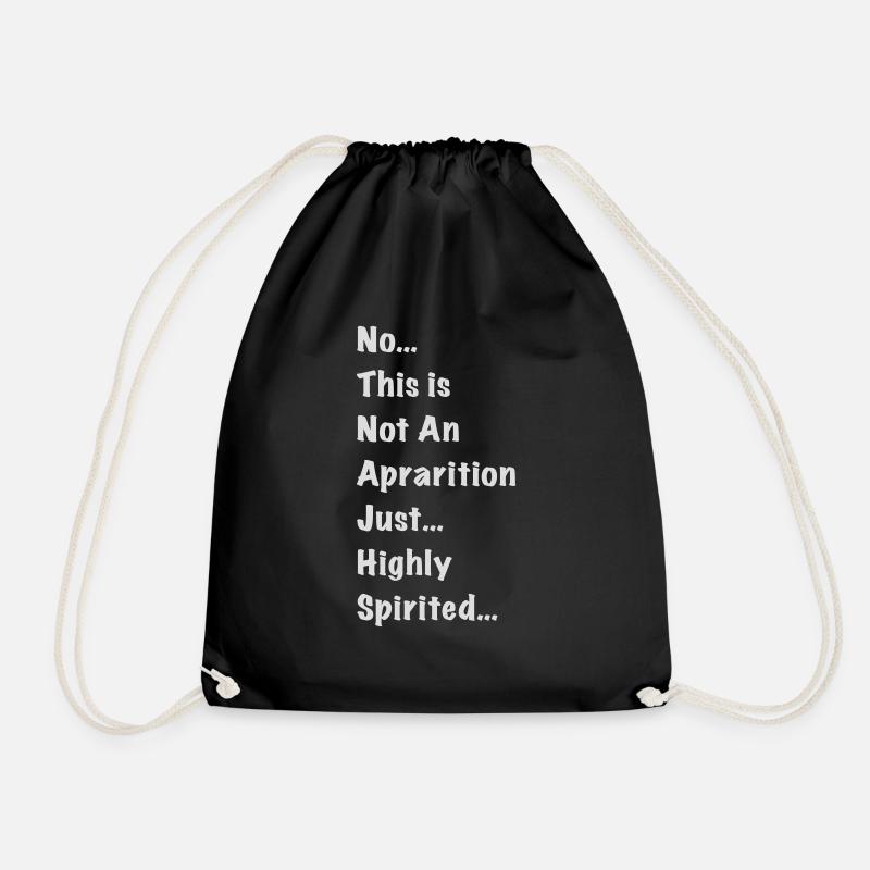 Aprarition 1 - Drawstring Bag - black