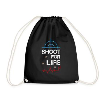 Tirez pour la vie Sniper - Sac de sport léger - noir - Devant