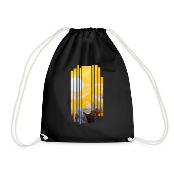 Réveil radieux - Sac de sport léger - noir - Devant