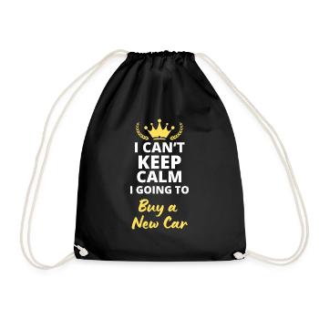 Can't stay calm, I'm going to buy a - Drawstring Bag - black - Front