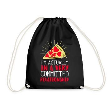 I´m actually in a very committed relationship - Turnbeutel - Schwarz - Vorne