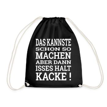 Das kannste schon so machen - Turnbeutel - Schwarz - Vorne