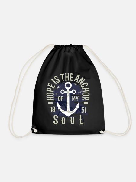 L'espoir est l'ancre de ma vie d'espoir citation Anchor - Sac de sport léger - noir
