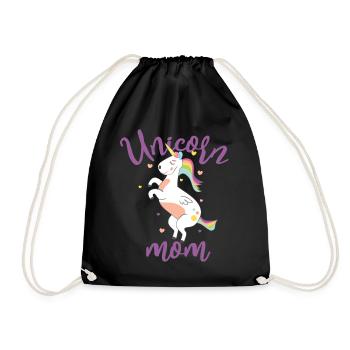Unicorn Mother - Les mères sont des licornes spéciales - Sac de sport léger - noir - Devant