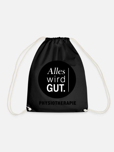 Alles wird gut Physiotherapie - Turnbeutel - Schwarz