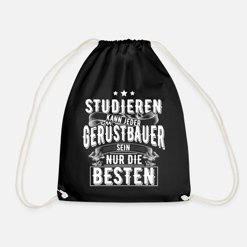 Gerüstbauer - Turnbeutel - Schwarz