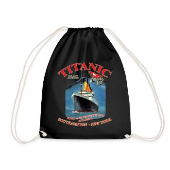 TITANIC NEW YORK KREATION Louis RUNEMBERG © Adagp - Turnbeutel - Schwarz - Vorne