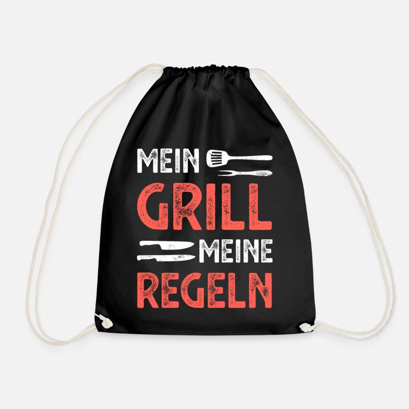 Grill Grillen - Turnbeutel - Schwarz