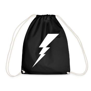 Eclair de tonnerre - Sac de sport léger - noir - Devant