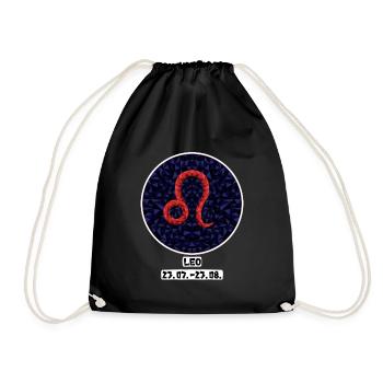 Leo 23.07.- 23.08. - Drawstring Bag - black - Front