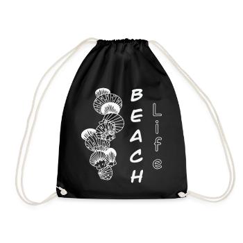 Vie à la plage - Sac de sport léger - noir - Devant