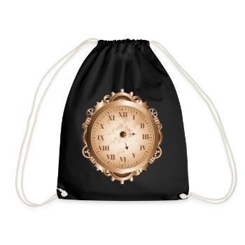 Montre Steampunk au look antique avec engrenages - Sac de sport léger - noir - Devant